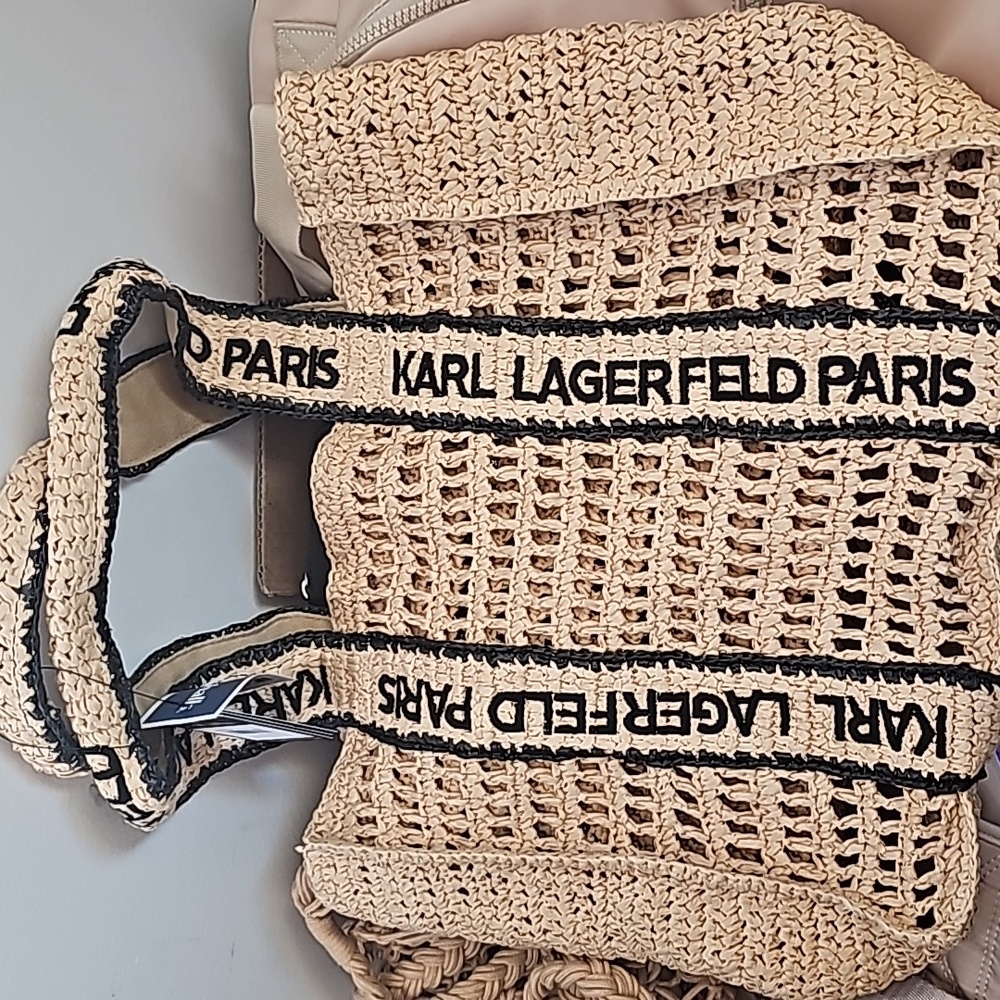 Karl Lagerfield beach bag NWT
